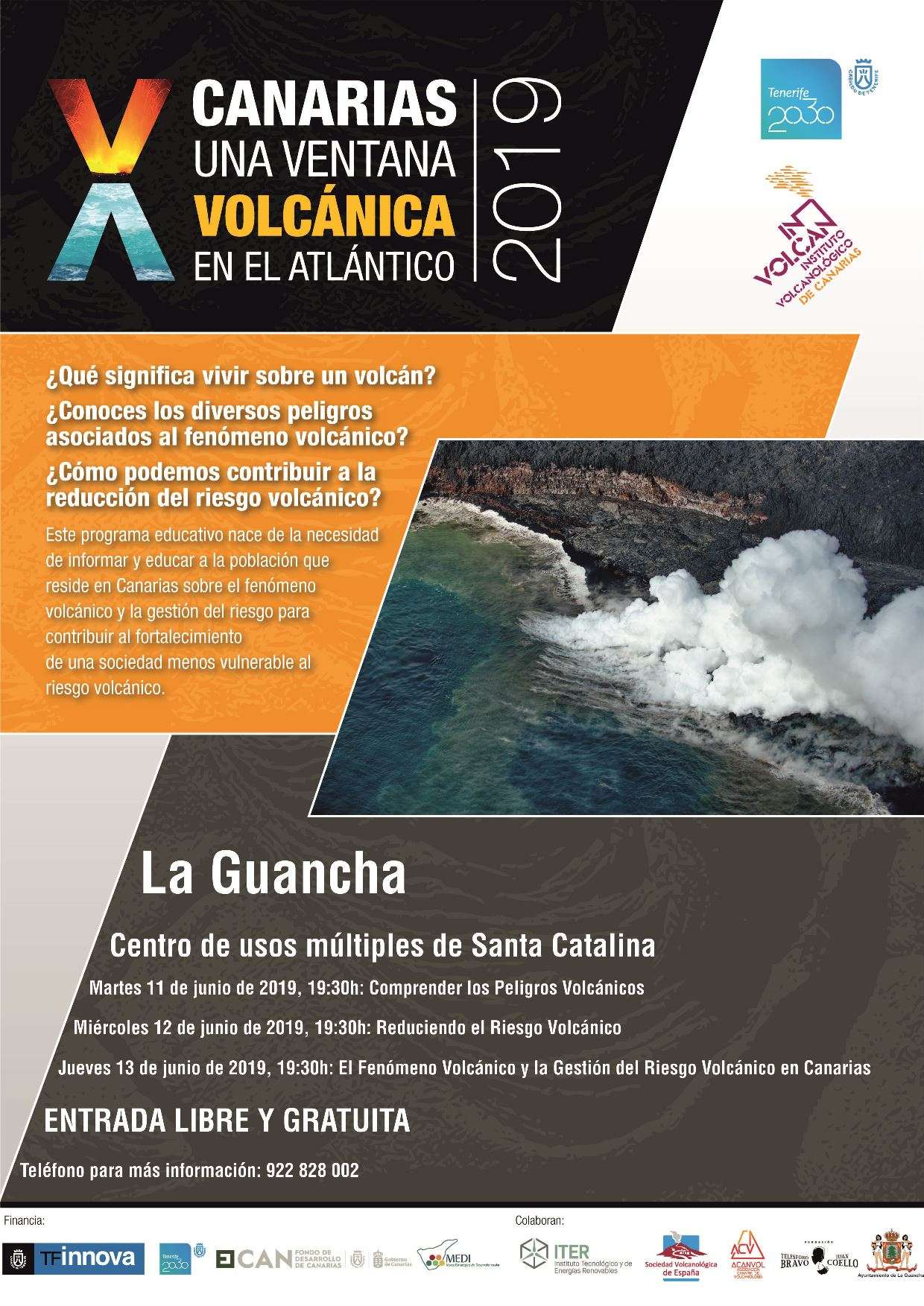 La iniciativa del Involcan sobre el riesgo volcanológico es promovida por el área Tenerife 2030 del Cabildo y la DGSE del Gobierno de Canarias