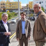 El presidente de la Corporación insular, Carlos Alonso, visitó los trabajos en el municipio, junto al vicepresidente Aurelio Abreu y el alcalde, José Domingo Regalado